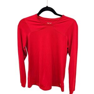 Mountain Hardwear Womens Long Sleeve Red Medium Athletic Performance Activewear